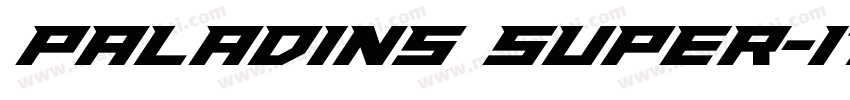 Paladins Super-Italic字体转换